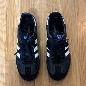 Adidas Black Sneakers with White Stripes